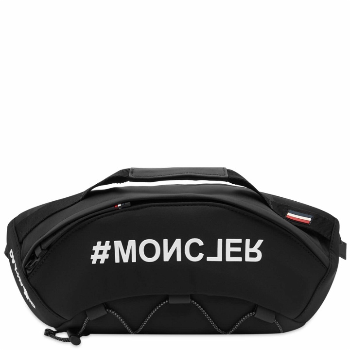 Photo: Moncler Grenoble Men's Belt Bag in Brown/Black