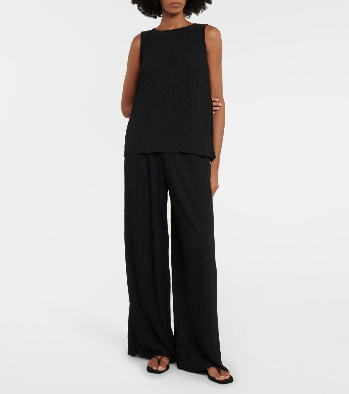 Max Mara Alfonsa jersey wide-leg pants Max Mara