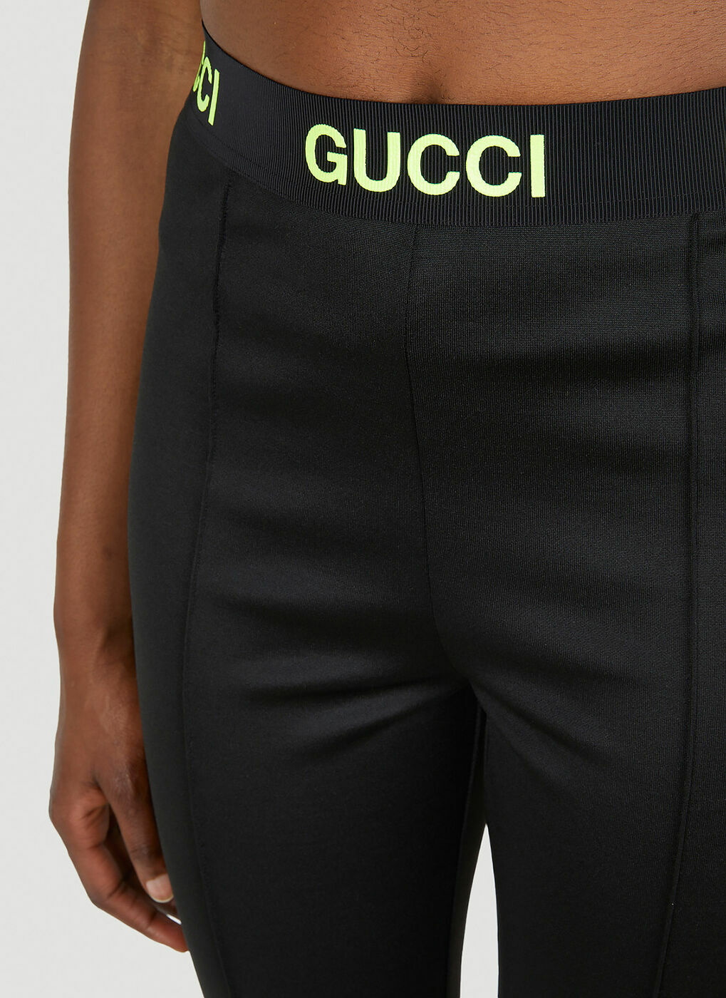 Logo Jacquard Leggings in Black Gucci