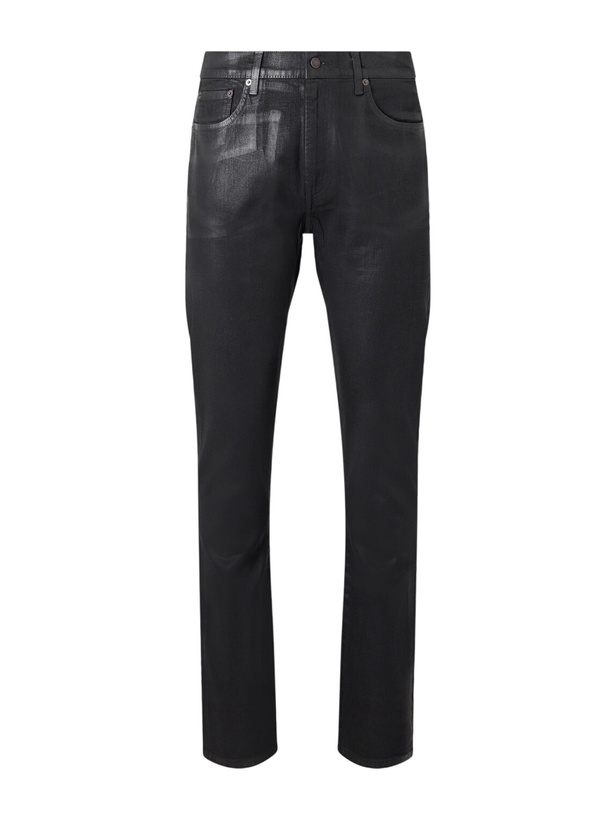 Photo: Acne Studios - 1979M Slim-Fit Tapered Coated Jeans - Black