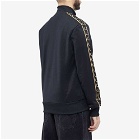 Fred Perry Authentic Men's Taped Half Zip Track Top in Black/1964 Gold