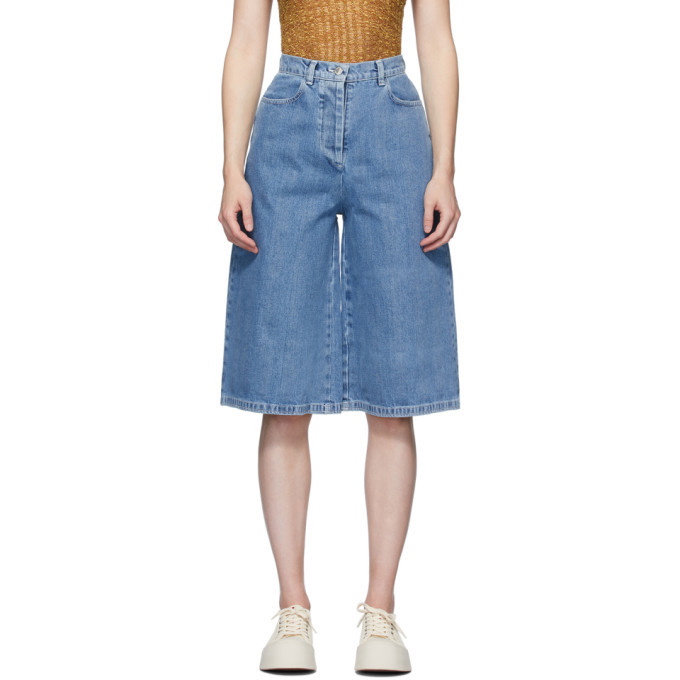 Photo: Sunnei Blue Denim Shorts