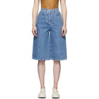 Sunnei Blue Denim Shorts