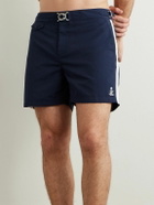 Ralph Lauren Purple label - Straight-Leg Mid-Length Striped Swim Shorts - Blue