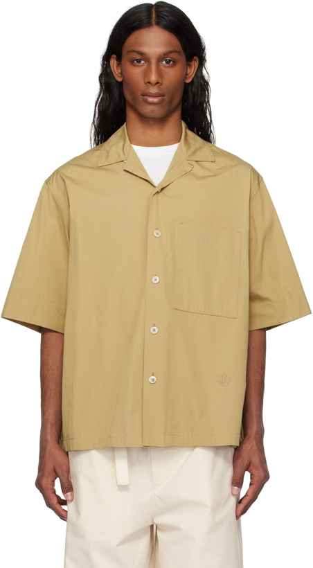 Photo: Jil Sander Beige Cotton Poplin Shirt