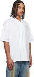 Off-White White Circle Off Bowling Shirt