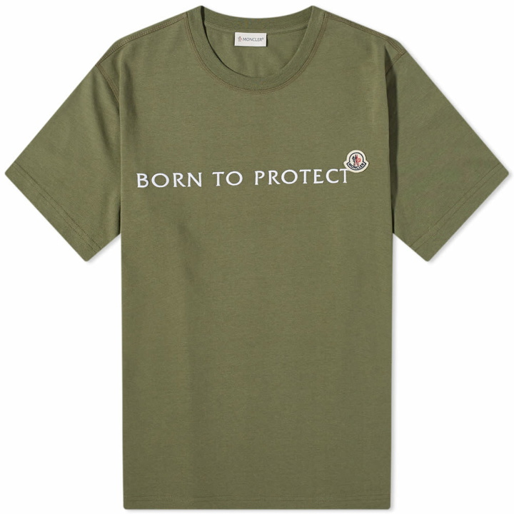 Photo: Moncler Men's Born to Protect T-Shirt in Khaki
