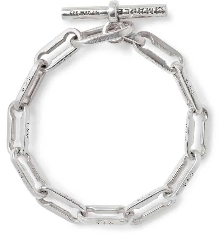Photo: MAPLE - Engraved Sterling Silver Chain Bracelet - Silver