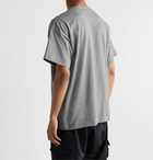 Nike - Sportswear Logo-Print Mélange Cotton-Jersey T-Shirt - Gray