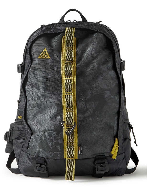 Photo: Nike - ACG Karst Webbing-Trimmed Printed Ripstop Backpack