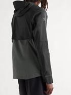 ON - Weather Colour-Block Micro-Ripstop Hooded Jacket - Black