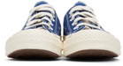 COMME des GARÇONS PLAY Blue Converse Edition Half Heart Chuck 70 Low Sneakers