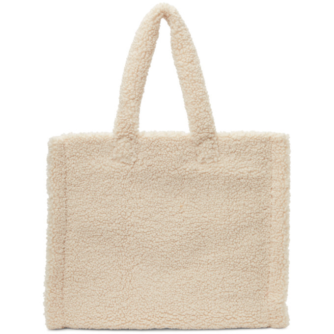 Stand Studio Off-White Sherpa Large Lola Tote Stand Studio