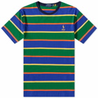 Polo Ralph Lauren Men's Block Multistriped T-Shirt in Heritage Royal Multi