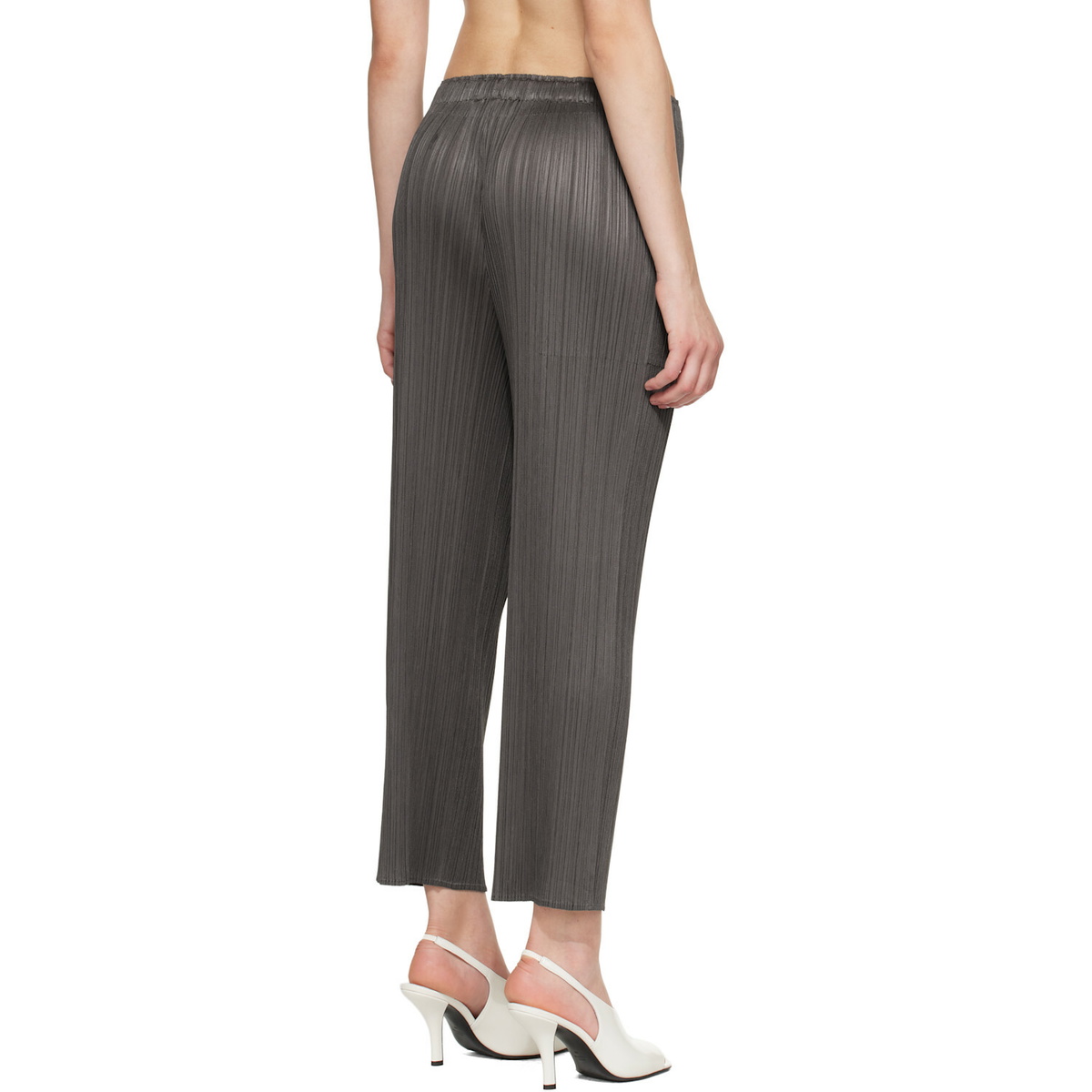 PLEATS PLEASE ISSEY MIYAKE Gray Monthly Colors June Trousers