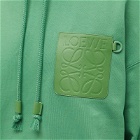 Loewe Men's Anagram Patch Pocket Hoodie in Rolling Hills Green