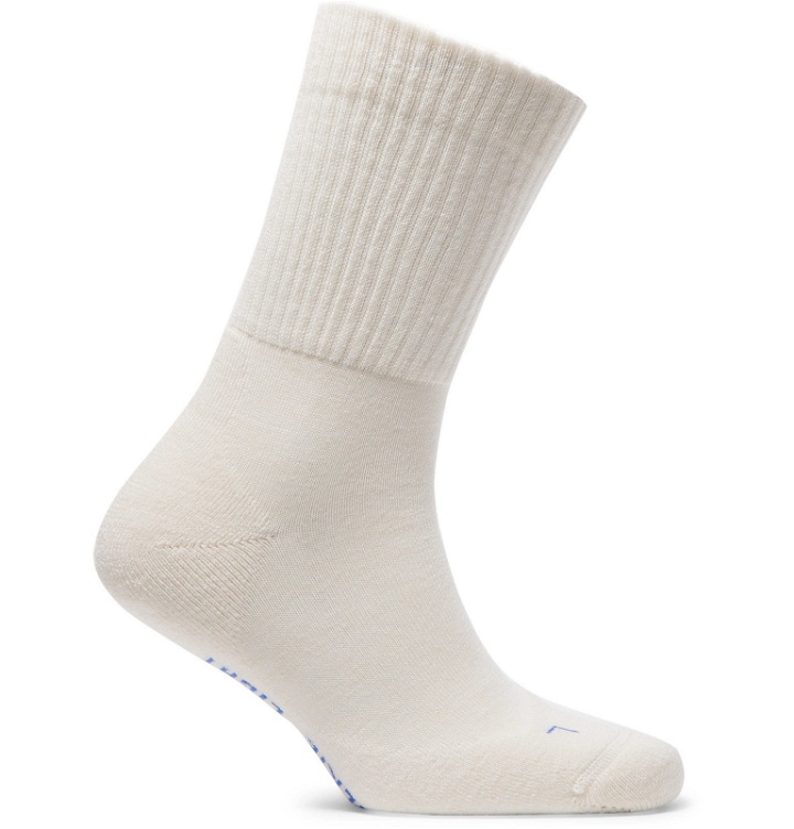 Photo: FALKE - Walkie Virgin Wool-Blend Socks - White