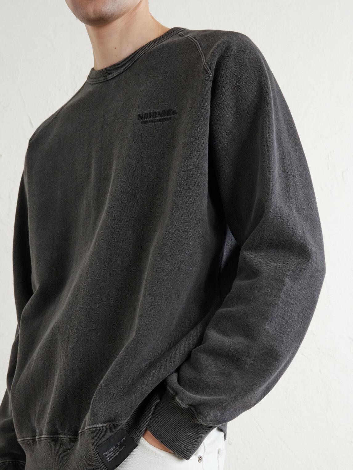 Neighborhood - Cotton Pigment Dyed Sweatshirt - Gray