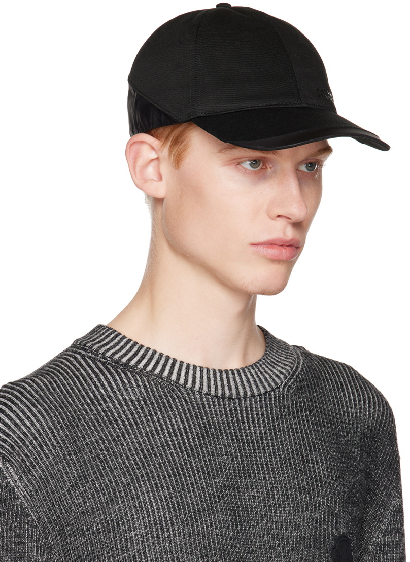 Moncler Black Paneled Cap Moncler