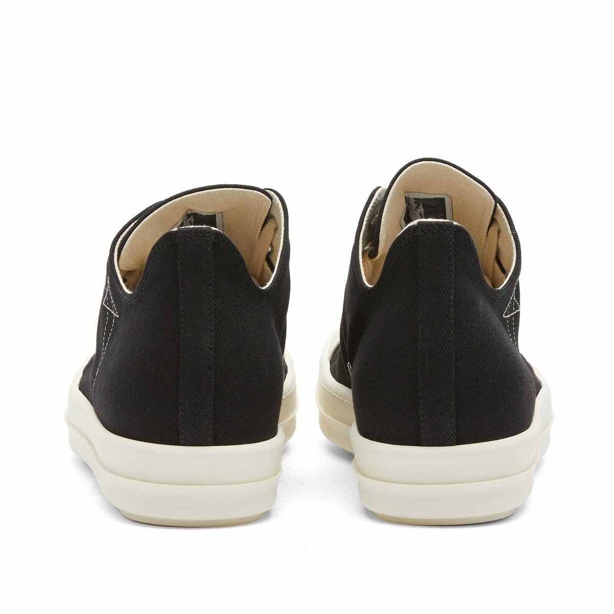 Rick Owens DRKSHDW Men's Vintage Sneakers in Black/Milk Rick Owens Drkshdw