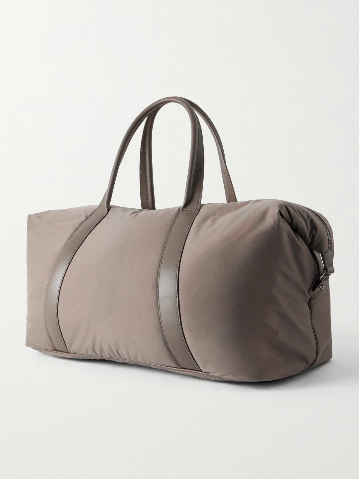 Loro Piana - Leather-Trimmed Shell Weekend Bag