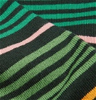 Paul Smith - Striped Stretch Cotton-Blend Socks - Men - Green