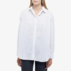 Samsøe Samsøe Women's Alfrida Oversized Stripe Shirt in Stripes Lemon