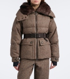 Moncler Grenoble Gelise hooded virgin wool down jacket