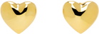 Moschino Gold Heart Clip-On Earrings