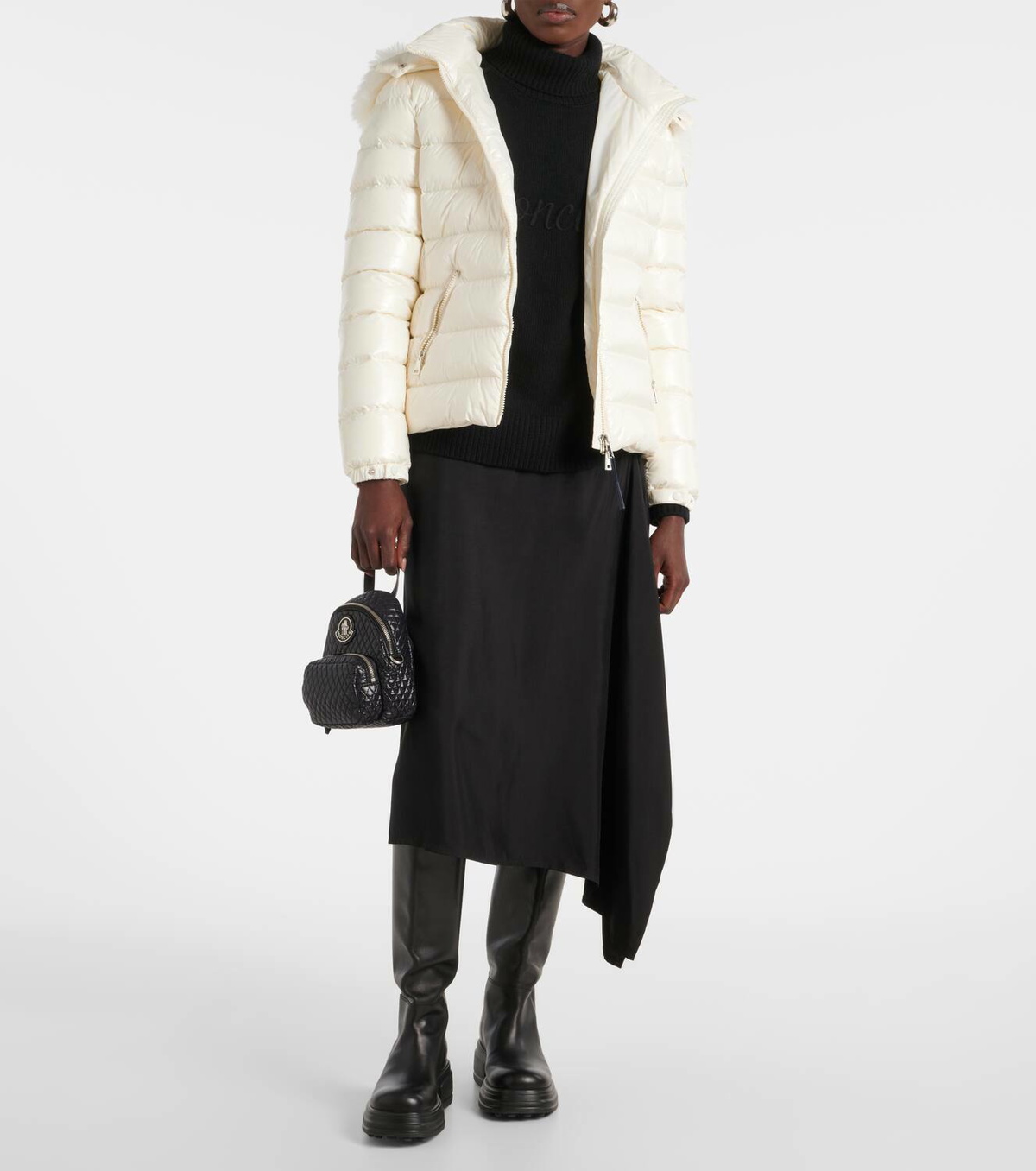 Moncler Badyf shearling-trimmed down jacket Moncler