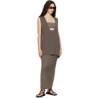 Rick Owens Gray Tower Wool Knit V Neck Vest