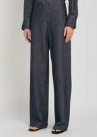 Vince Colette Wide-leg Chambray Trousers Indigo