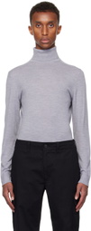 Theory Gray Merino Wool Turtleneck