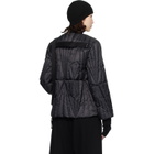 Rick Owens Moncler + Rick Owens Black Geocamo Flight Down Jacket