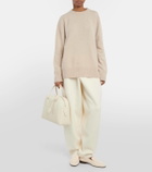 The Row India 12 leather tote bag