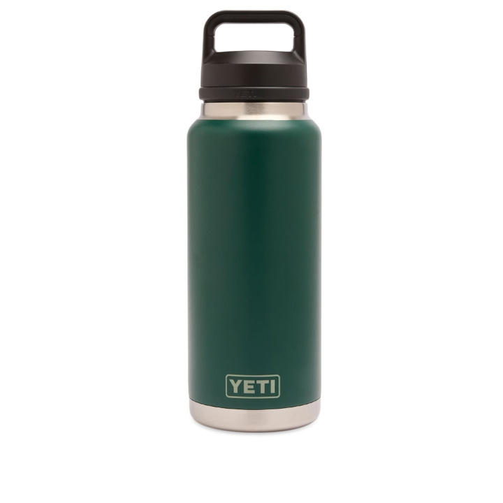 Photo: YETI 36oz Rambler Bottle in Black Forest Green 