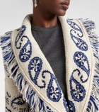 Alanui Wool and cotton jacquard cardigan