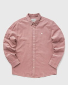 Carhartt Wip L/S Madison Fine Cord Shirt Pink - Mens - Longsleeves