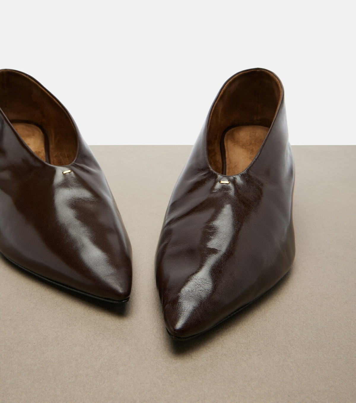 Khaite Miriam leather pumps