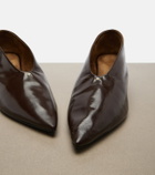Khaite Miriam leather pumps