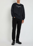 Dolce & Gabbana Logo-embroidered Cotton Sweatshirt Blue