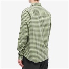 Wood Wood Men's Aster Flannel Shirt in Pine Green