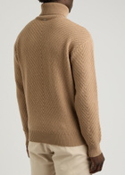 Herno Herringbone Wool Jumper Cream