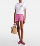 Loewe Paula's Ibiza Petal Anagram canvas slides