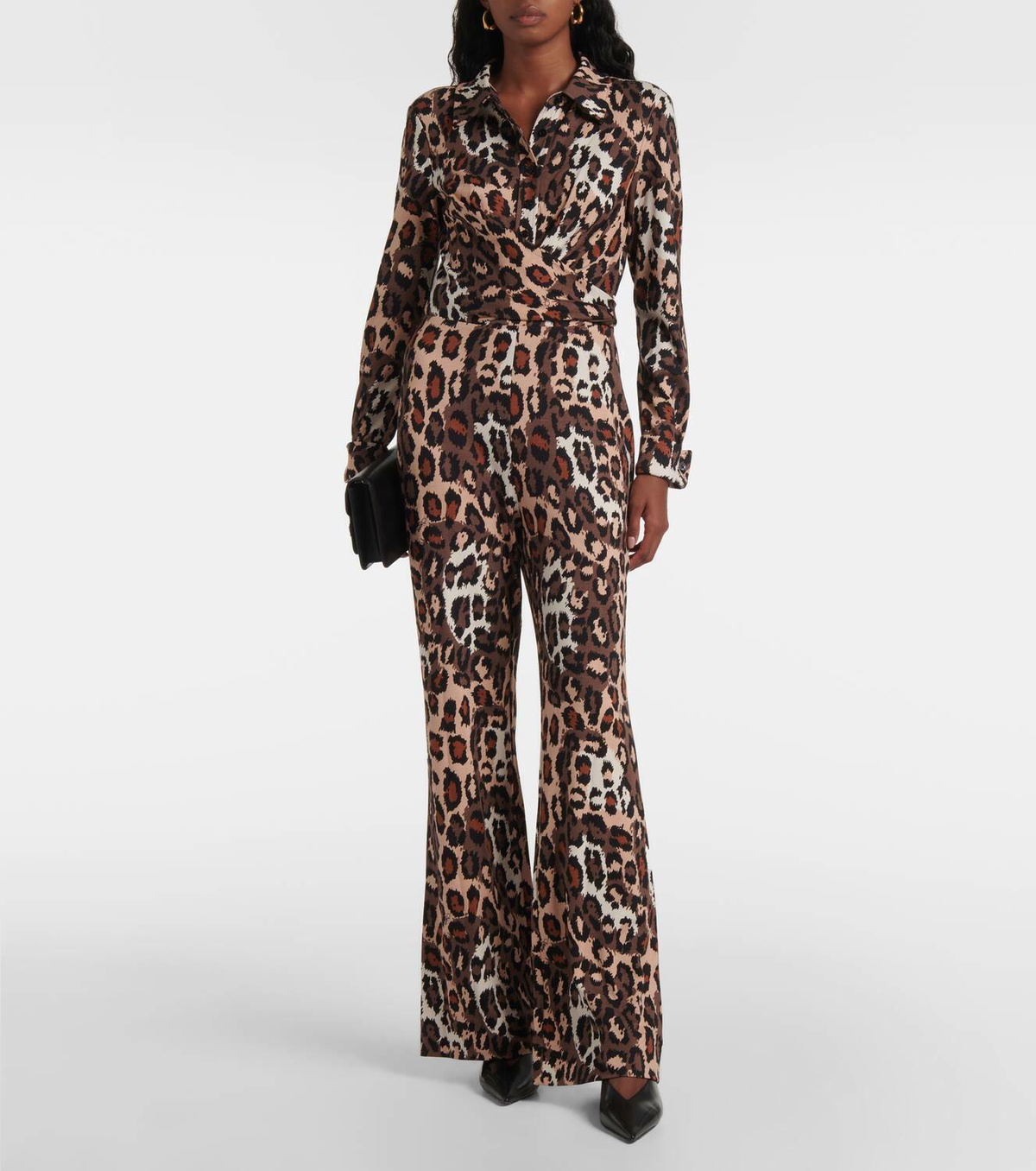 Diane von Furstenberg Michele leopard-print jumpsuit