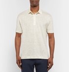 Loro Piana - Linen-Jersey Polo Shirt - Neutrals