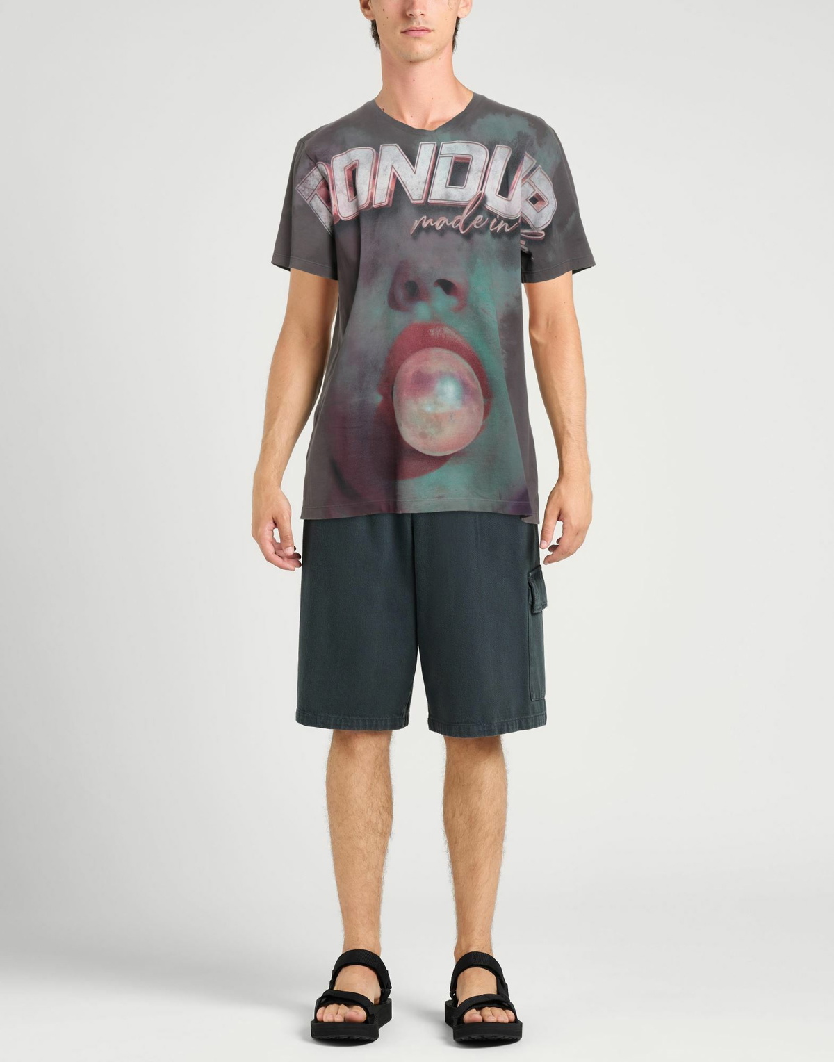 Dondup Mens T-shirt in Grey