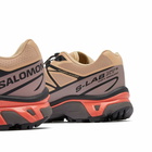 Salomon XT-6 Sneakers in Hazelnut/Quail/Living Coral