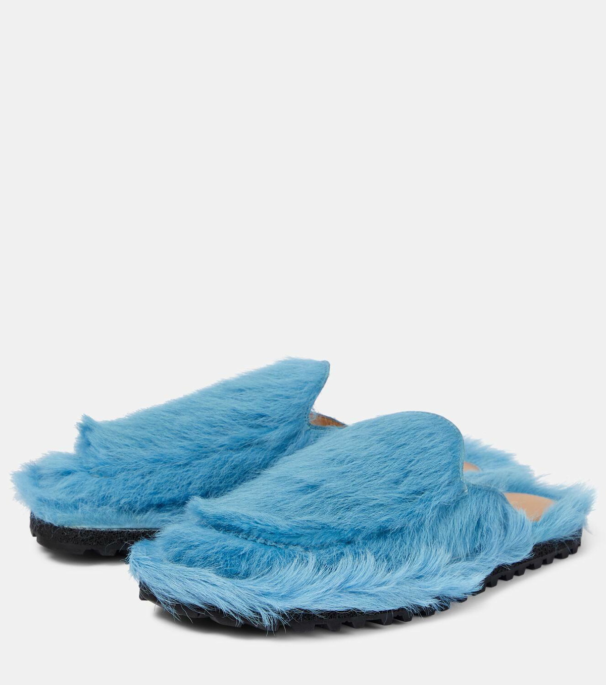 Dries Van Noten Calf hair slippers Dries Van Noten