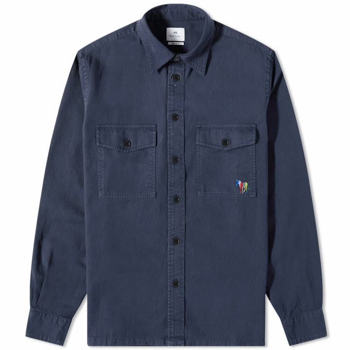 Photo: Paul Smith Men's New Zebra Pocket Overshirt in Navy